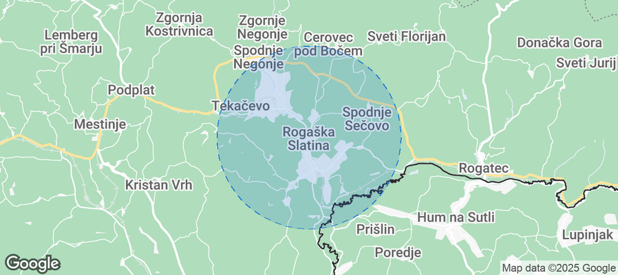 Rogaška Slatina Airbnb map